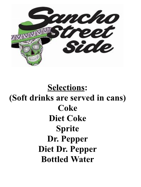 Soft Drink Menu